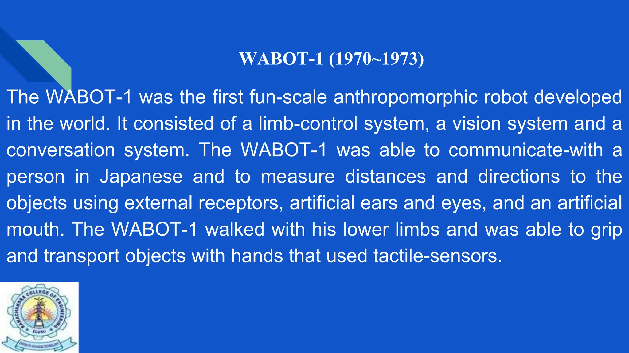 INTRODUCTION OF INDUSTRIAL ROBOTICS ppt Free Download INTRODUCTION OF INDUSTRIAL ROBOTICS ppt Free Download