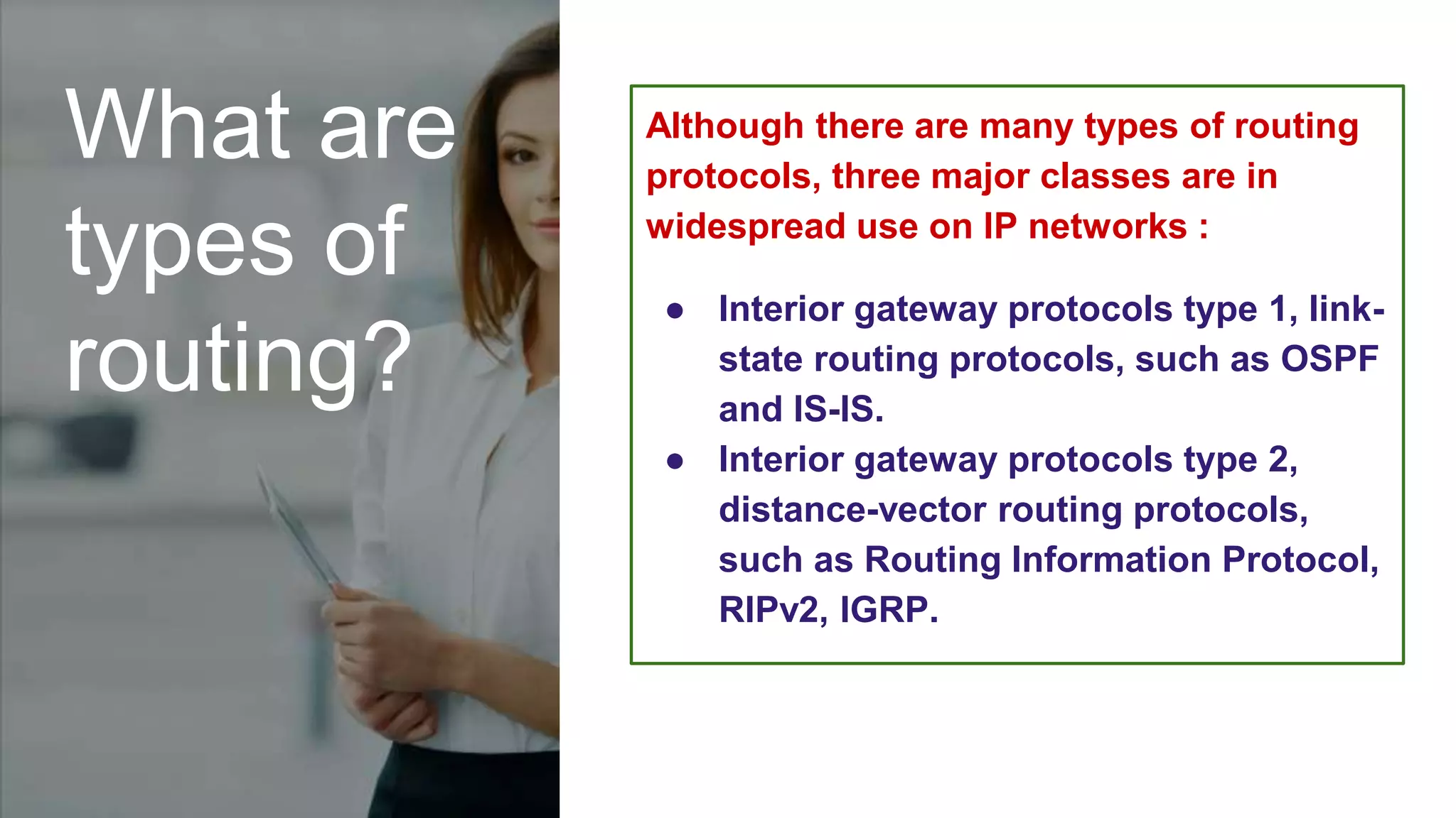 Introduction of routing | PPT image.