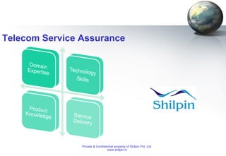 Telecom Service Assurance

Private & Confidential property of Shilpin Pvt. Ltd.
www.shilpin.in

 