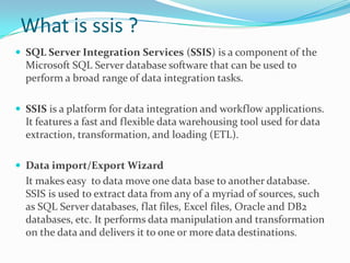 Introduction of ssis | PPT