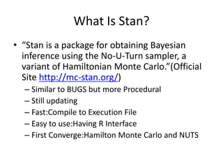 Stan's Http Introduction of stan | PDF