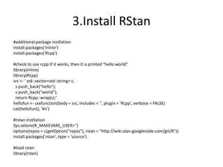 Strings In Rcpp Material Introduction of stan | PDF