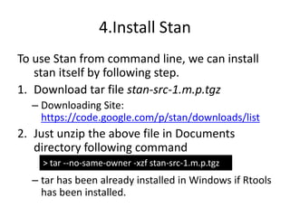 Introduction of stan | PDF