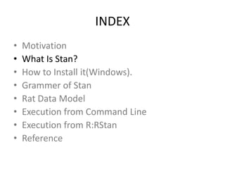 Introduction of stan | PDF