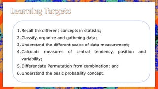 Introduction of statistics and probability | PPTX