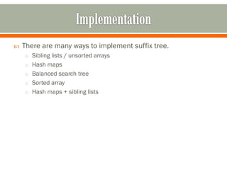 Introduction of suffix tree | PPT