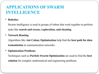 Introduction of swarm intelligence & background of swarm intelligence ...