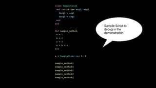 Introduction of Tools for providing rich user experience in debugger | PPT