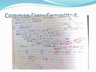 Common Error Committed
 