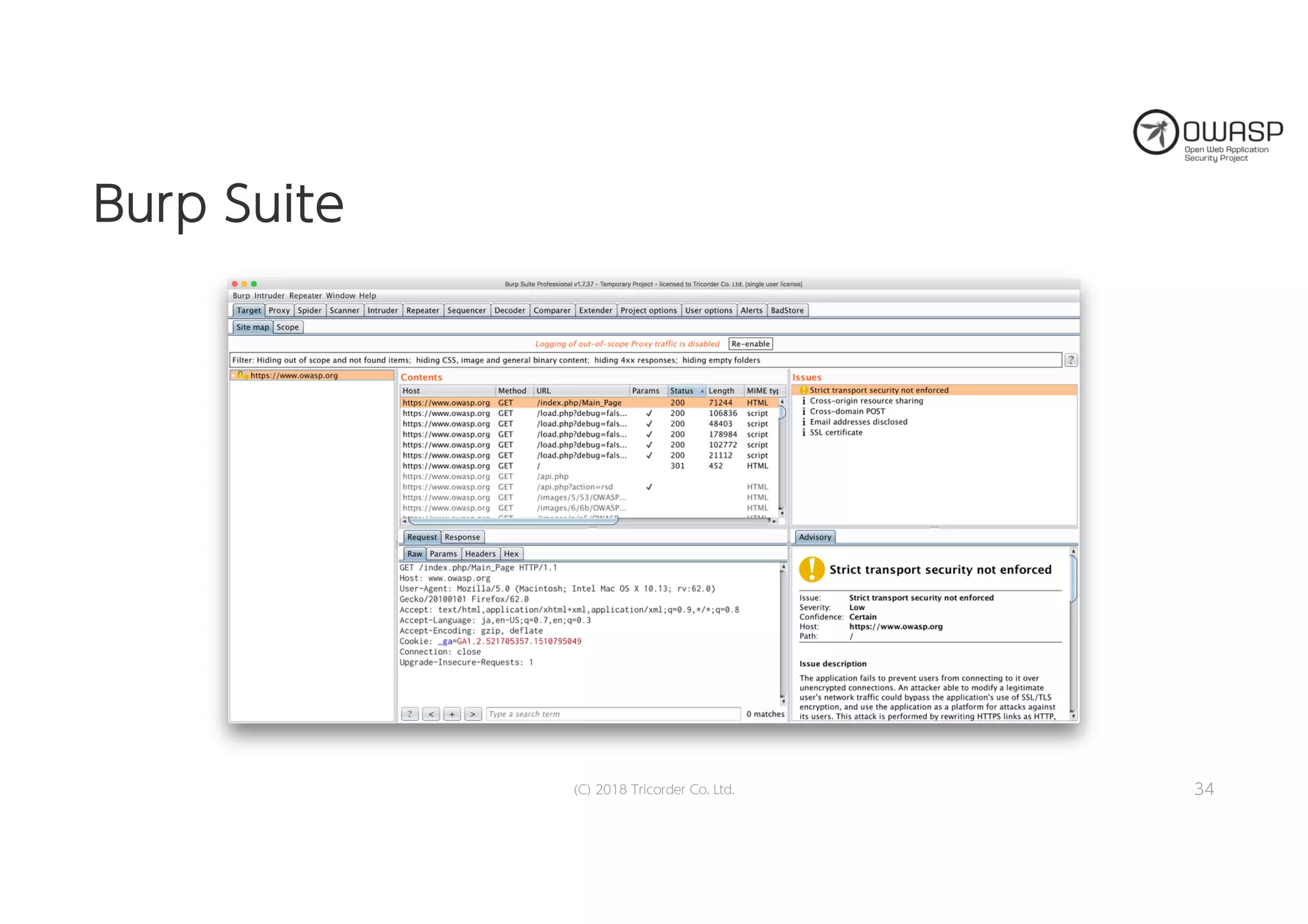 BBuurrpp SSuuiittee
(C) 2018 Tricorder Co. Ltd. 34
 