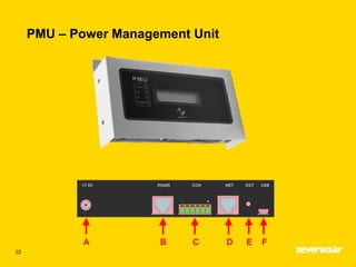 PMU – Power Management Unit
22
 