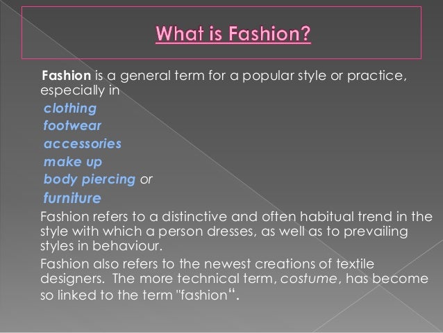 Speech on fashion modeling picture