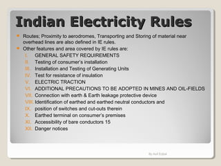 Introduction on indian codes as applied in electrical design | PPT