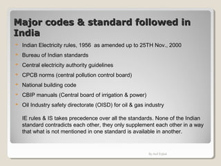 Introduction on indian codes as applied in electrical design Slide 3