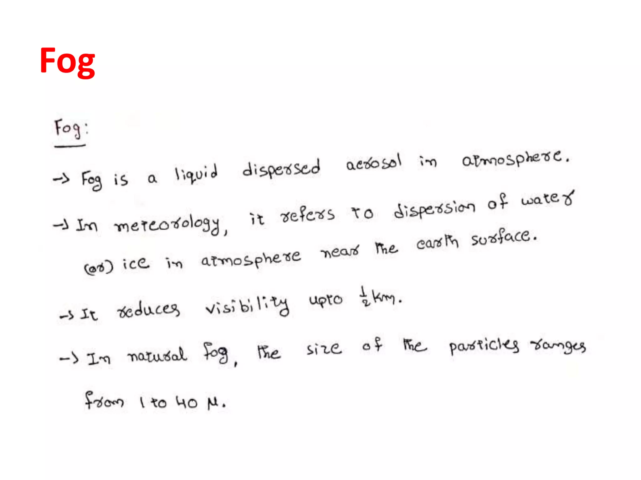 Fog