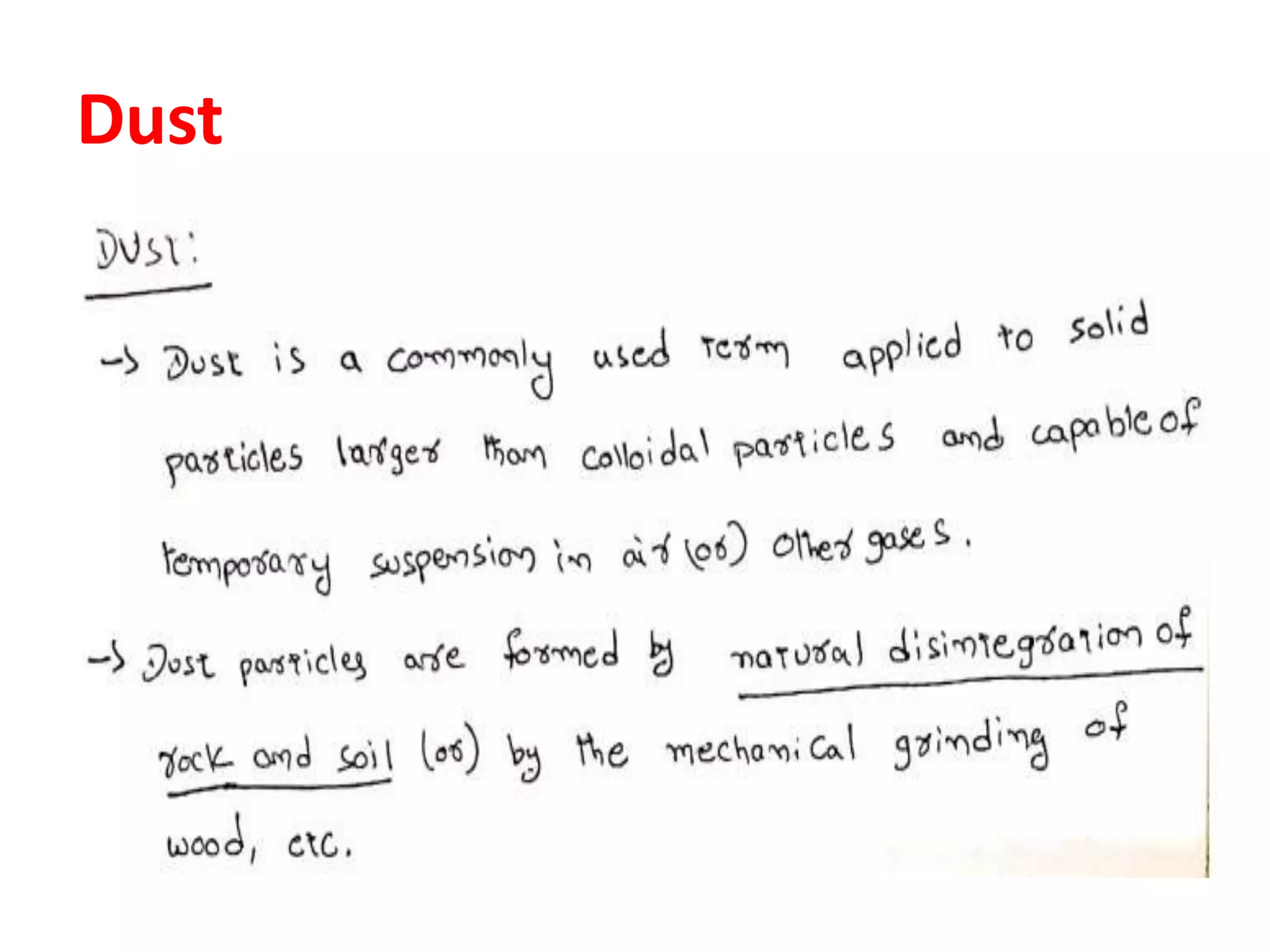 Dust