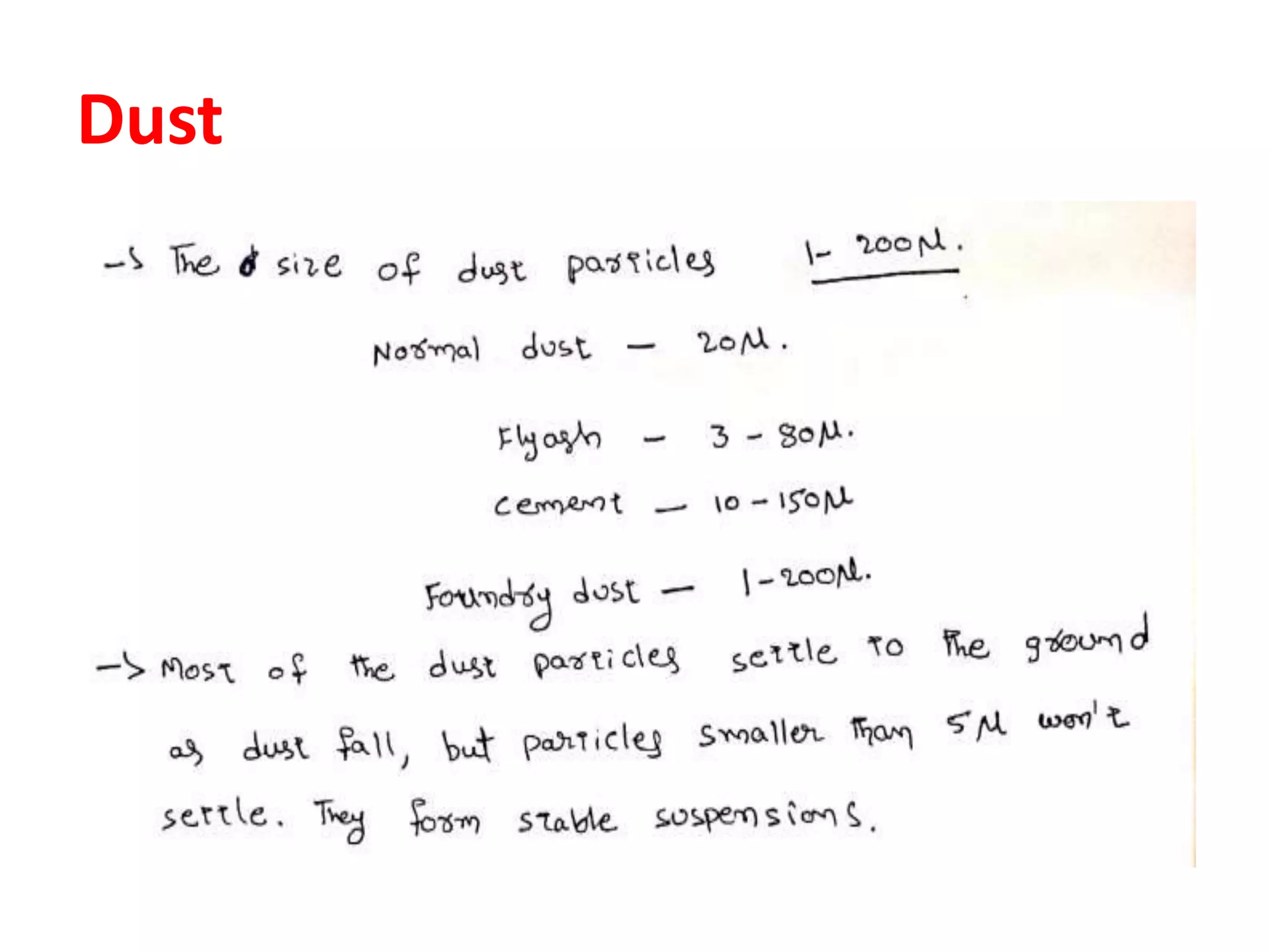 Dust