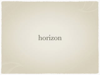 horizon 
 