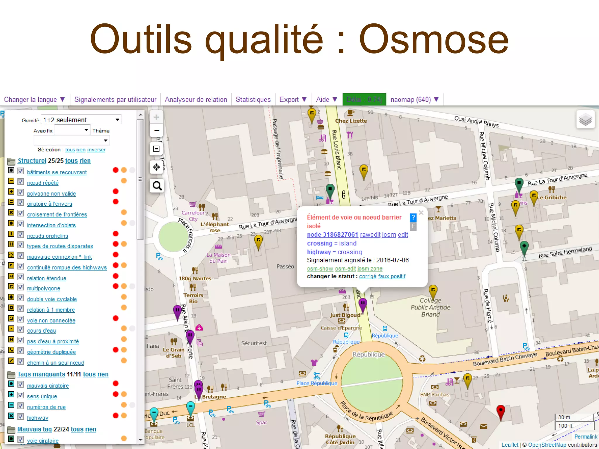 Outils qualité : Osmose
 
