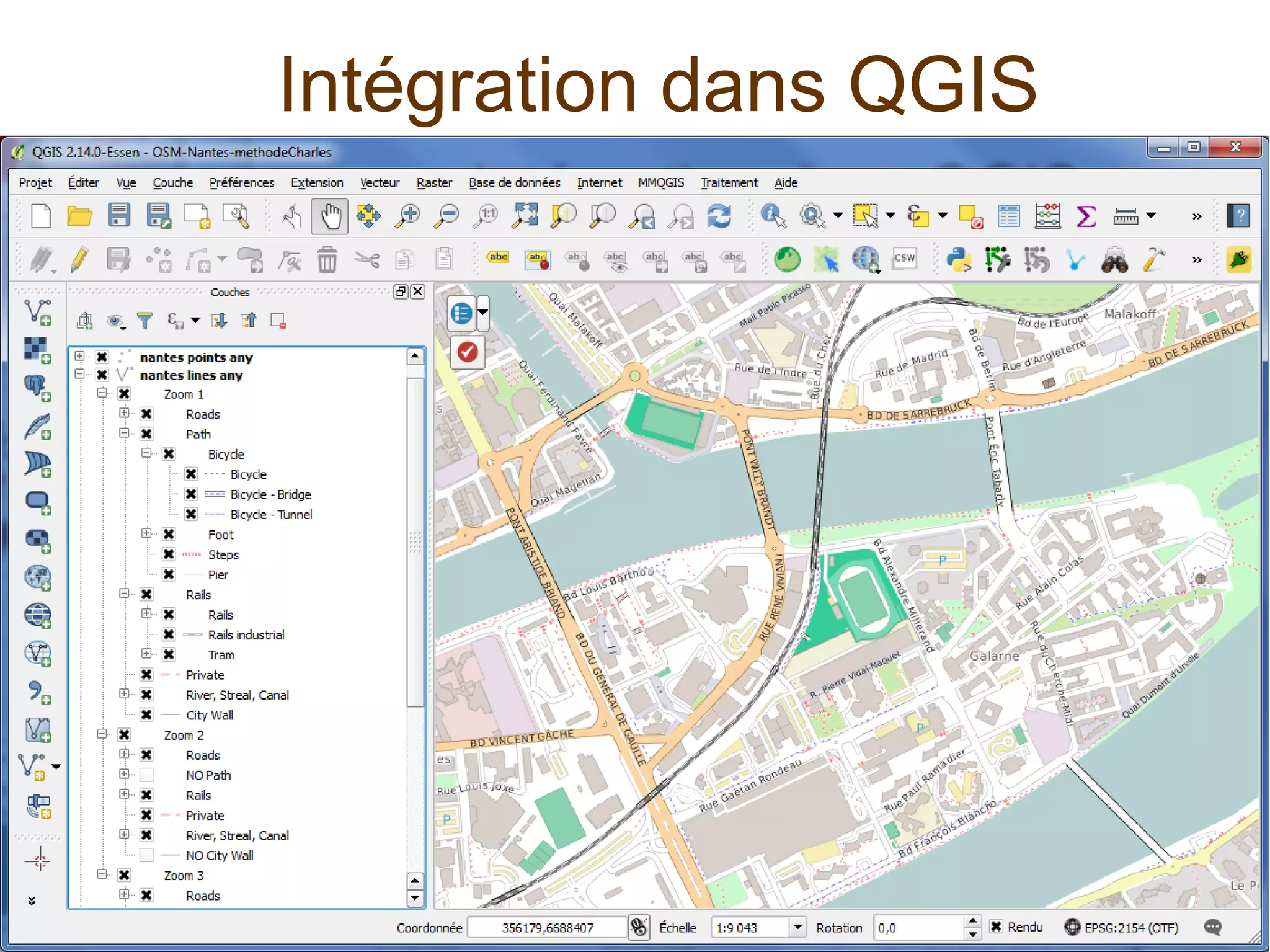 Intégration dans QGIS
 