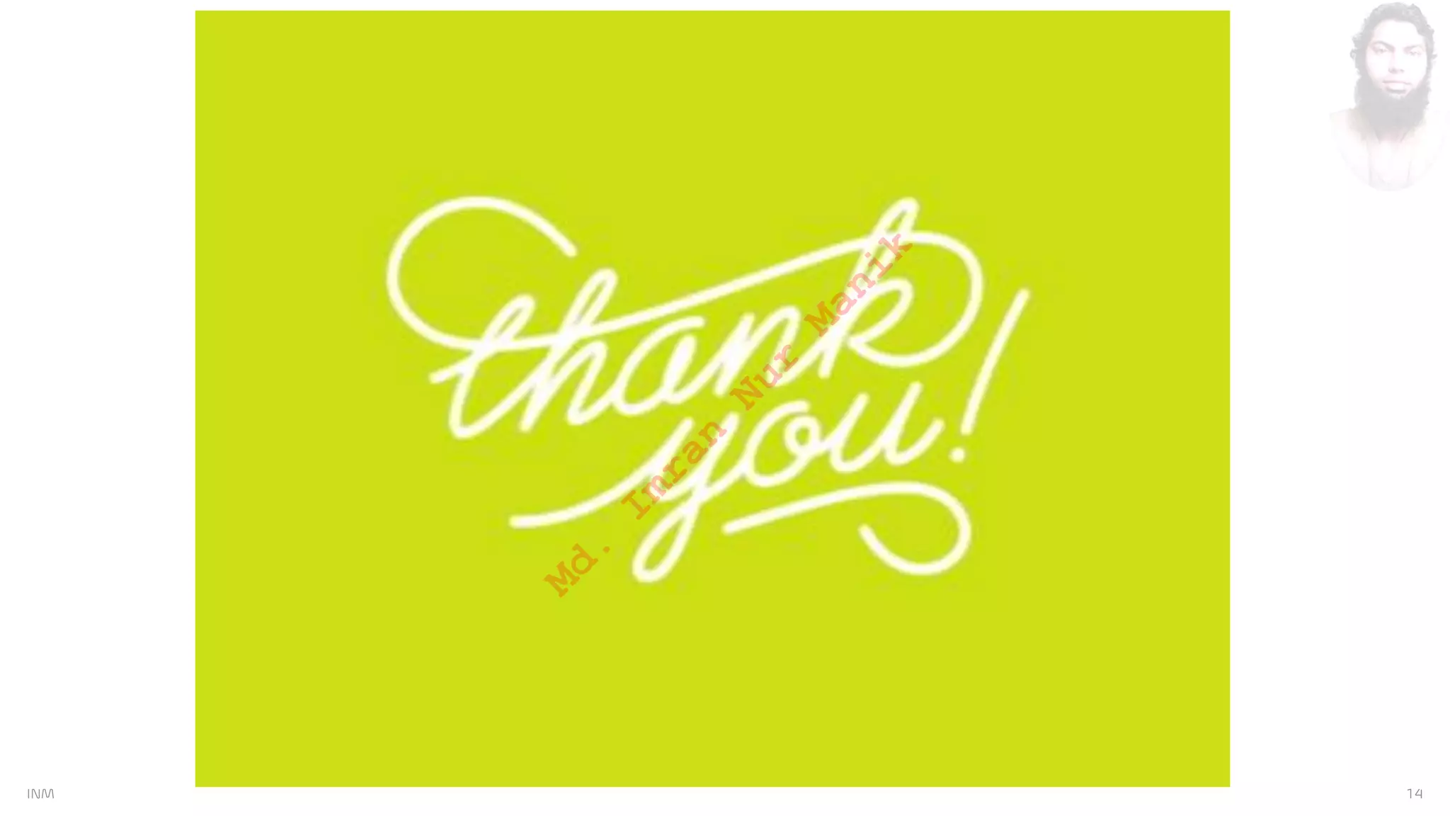 INM 14
M
d
.
I
m
r
a
n
N
u
r
M
a
n
i
k
 