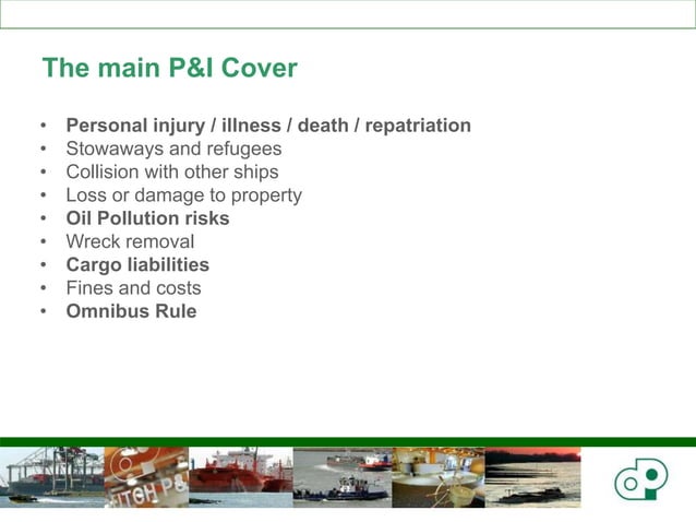 Protection and Indemnity (P&I) | PPTX | Motor Insurance | Insurance