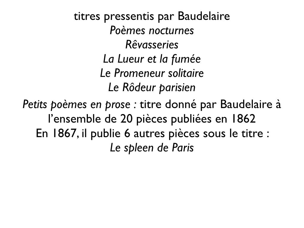 Poesie  Introduction Poèmes En Prose