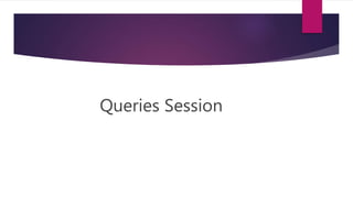 Queries Session
 