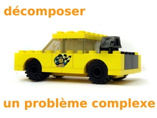 décomposer




un problème complexe
 
