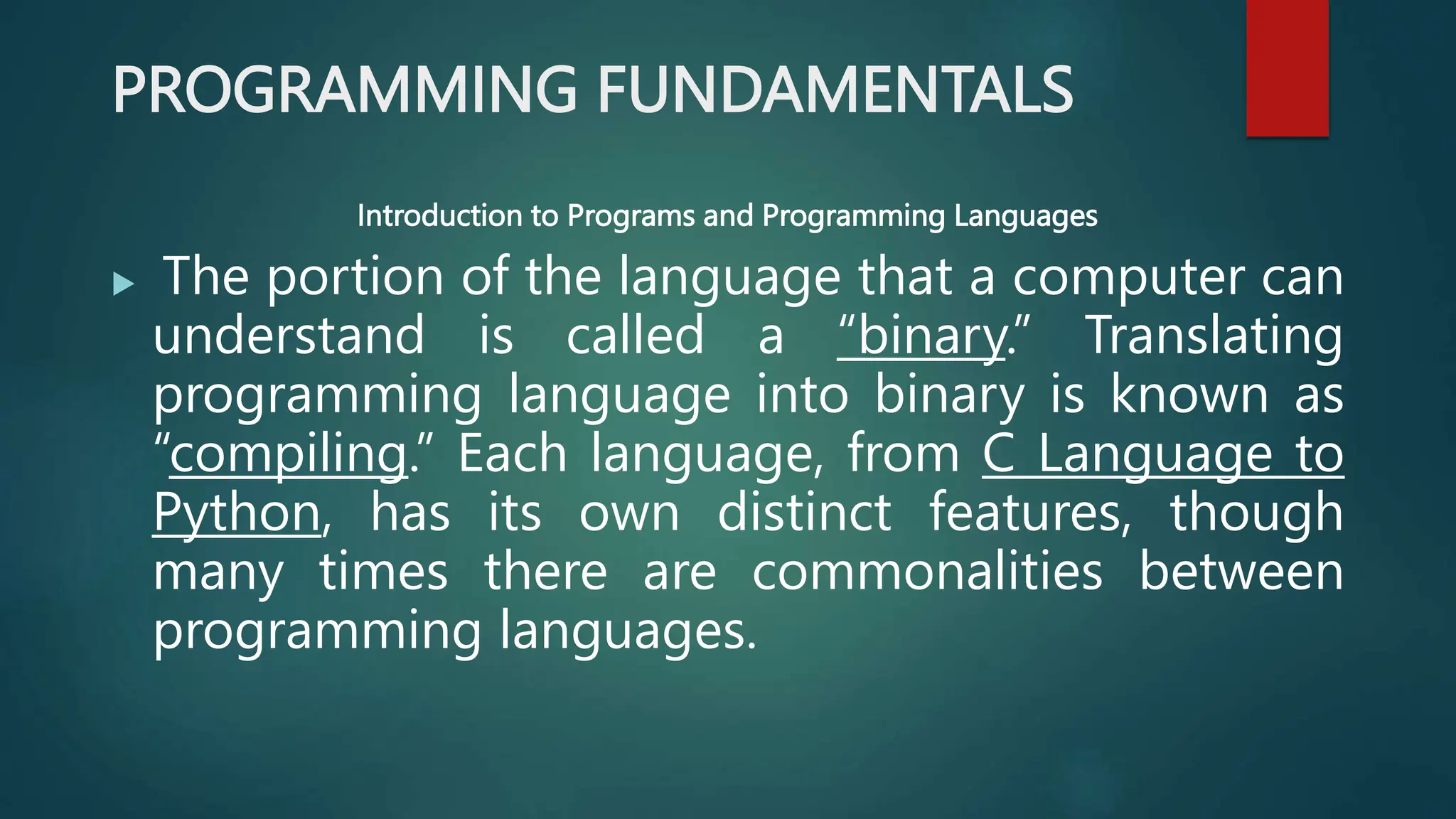 Introduction Programming and Application Lecture 1.pptx