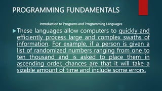Introduction Programming and Application Lecture 1.pptx