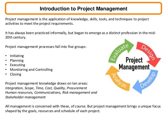 Introduction project management software