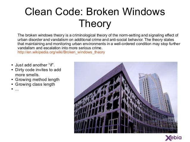 Broken window theory crime definition