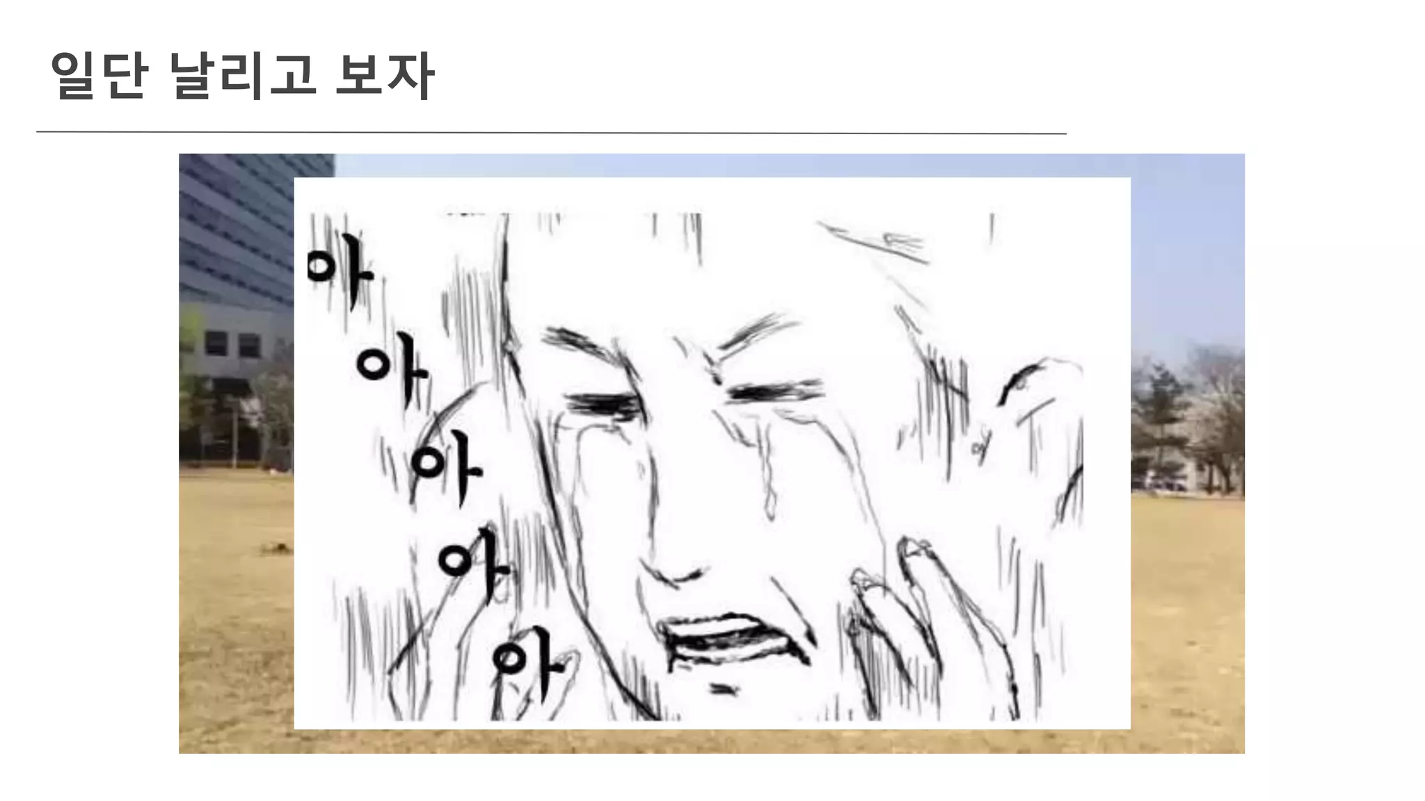 일단 날리고 보자
 