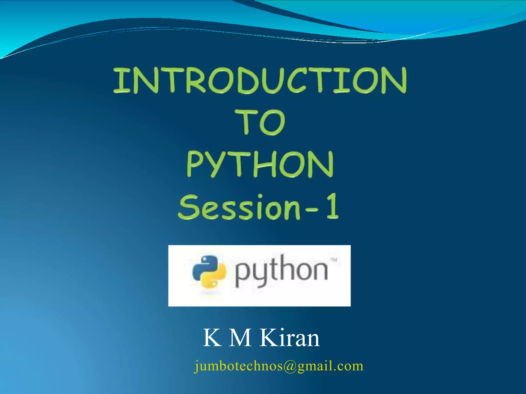 K M Kiran
jumbotechnos@gmail.com
 