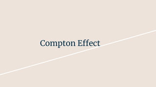 Compton Effect
 
