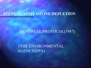 Ozone Depletion and Global Warming | PPT