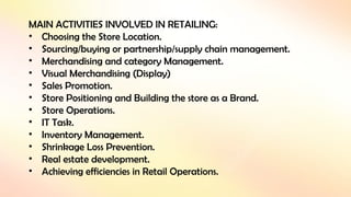 introduction retail management lecture ppt | PPTX