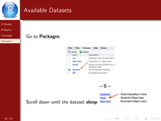 Introduction to Rstudio | PDF