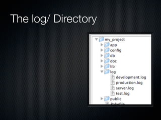 The log/ Directory
 