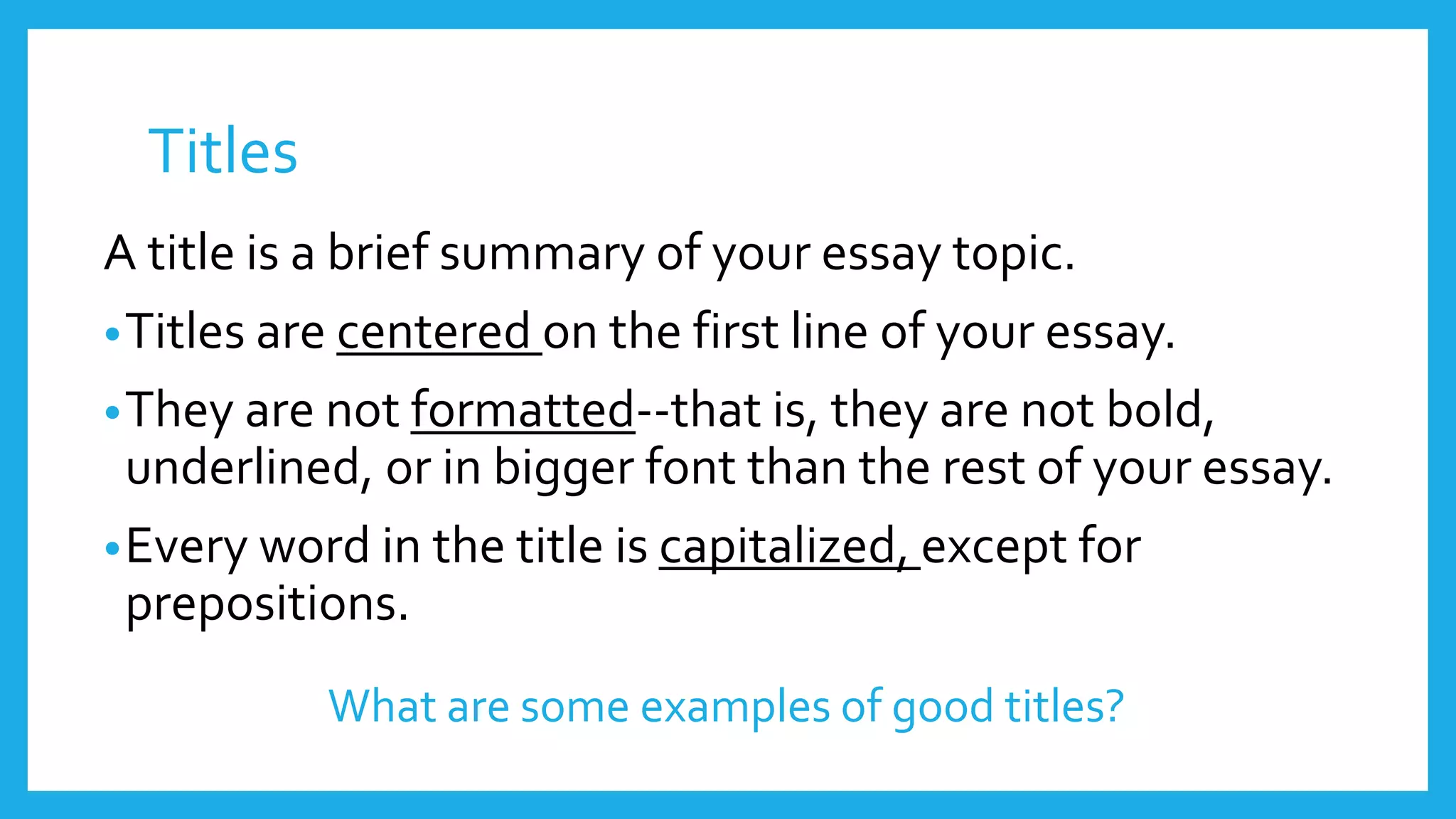 Introductions and Conclusions | PPTX