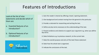 Introductions and Conclusions | PPTX