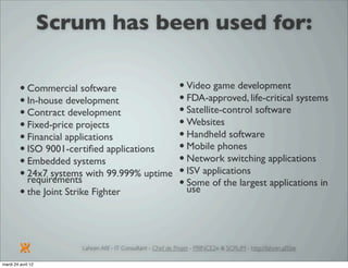 Introduction à SCRUM par Lahcen Afif