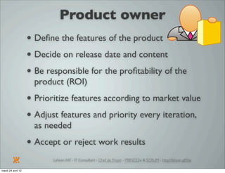 Introduction à SCRUM par Lahcen Afif
