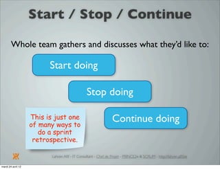 Introduction à SCRUM par Lahcen Afif