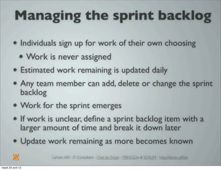 Introduction à SCRUM par Lahcen Afif