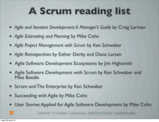 Introduction à SCRUM par Lahcen Afif