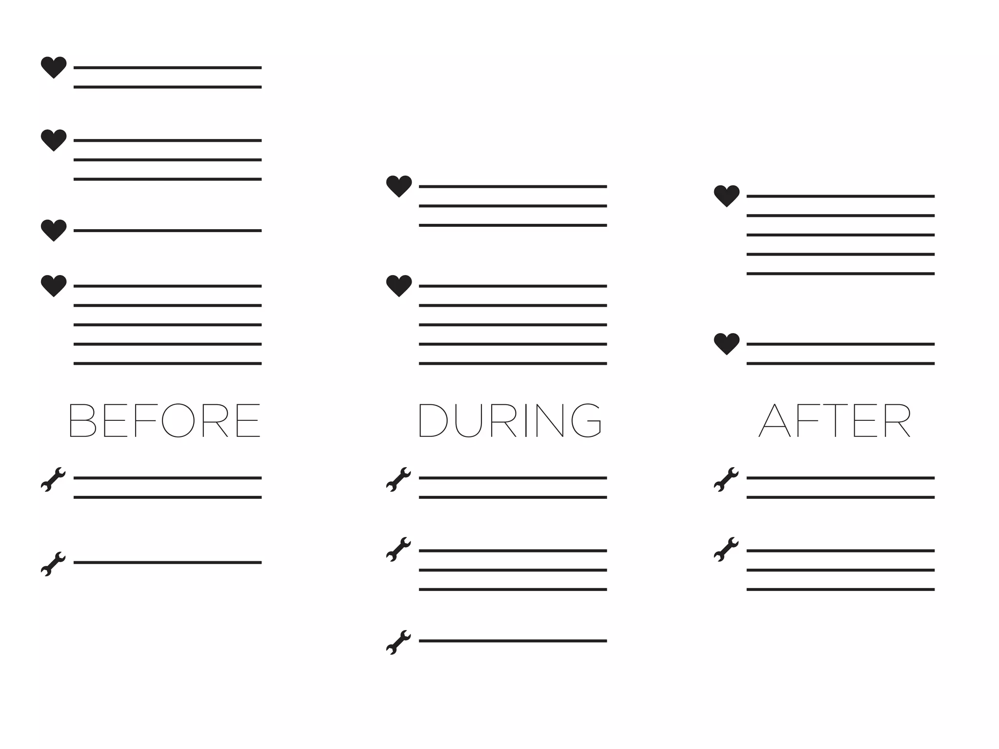 BEFORE   DURING   AFTER
 