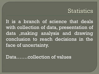 introduction Statistics.pdf introduction to the statistics | PDF