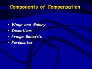 Introduction strategic compensation management Part Ii